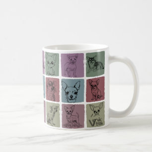 Caneca De Café Acessórios de Bebida para Amantes de Chihuahua Ret