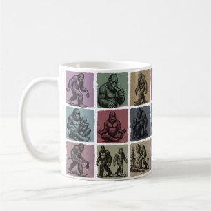 Caneca De Café Acessórios de Bebida Retro Bigfoot Presente Vintag