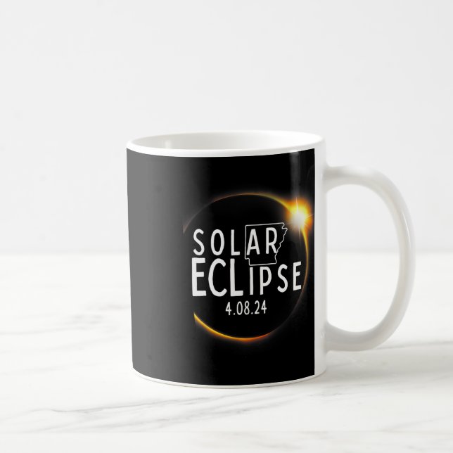 Caneca De Café Acessórios Solar Eclipse 2024 Totalidade 4.08.24 (Direita)