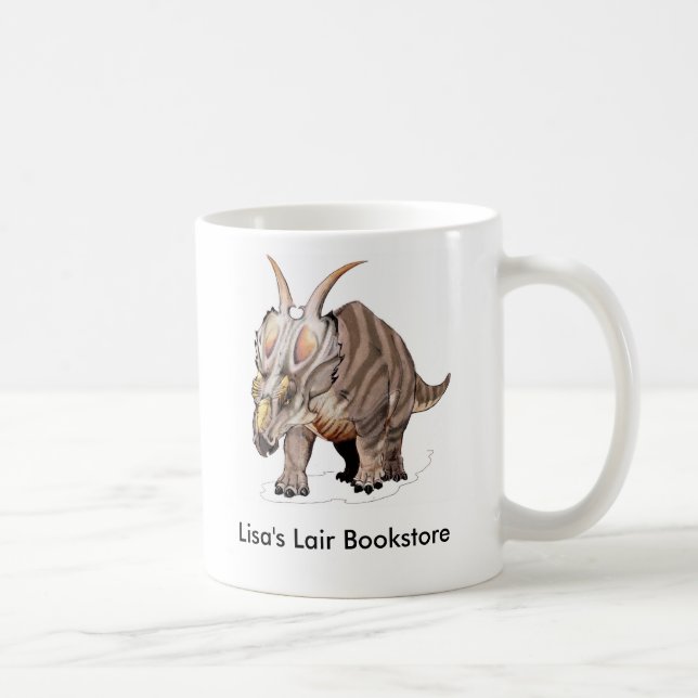 Caneca De Café Achelousaurus - Promo cretáceo do dinossauro (Direita)