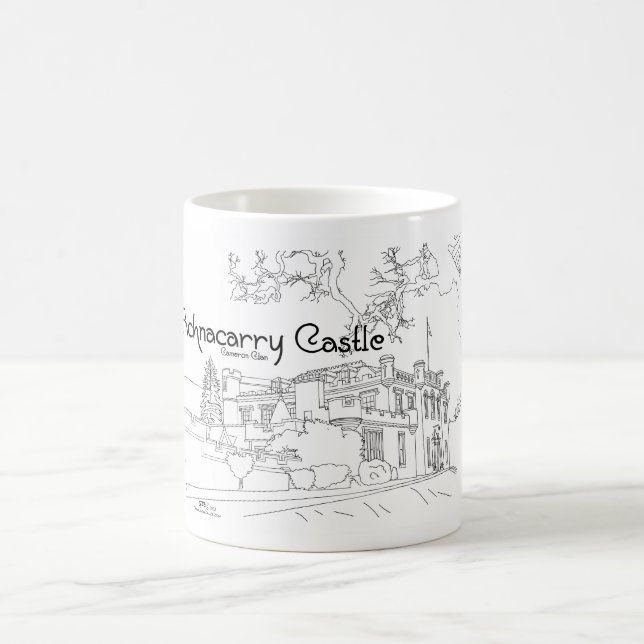Caneca De Café Achnacarry Castle Scotland (Centro)
