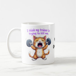 Caneca De Café Acho que meu treinador está tentando me matar. É e