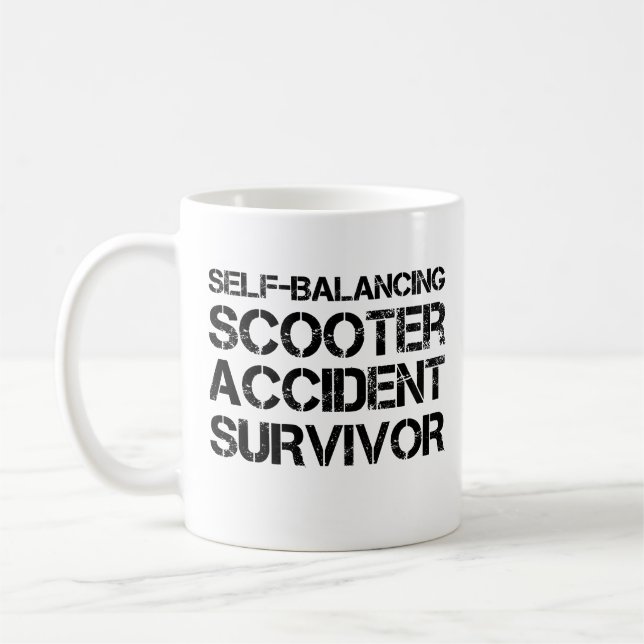 Caneca De Café Acidente de Patinete autobalanceador (Esquerda)