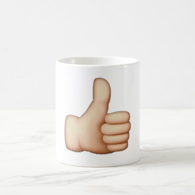 Caneca De Café Acima - Emoji (Centro)