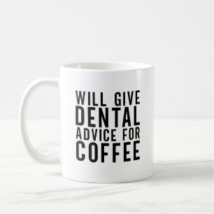 Caneca De Café Aconselhamento Dental Para Dentista Engraçado De C