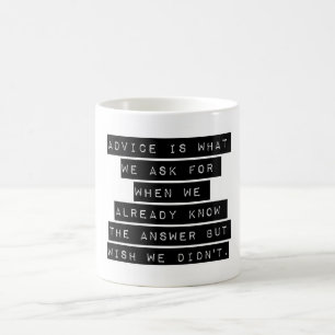 Caneca De Café Aconselhamento É O Que Pedimos
