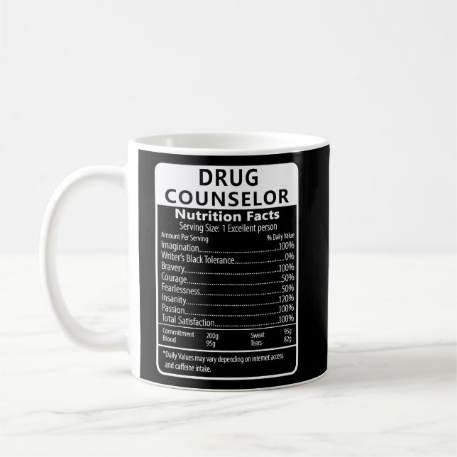 Caneca De Café Aconselhamento Fala Nutrição Contra Drogas Sarcást (Esquerda)