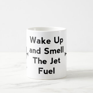 Caneca De Café Acordar e cheiro do Jet Fuel Aviation Mug