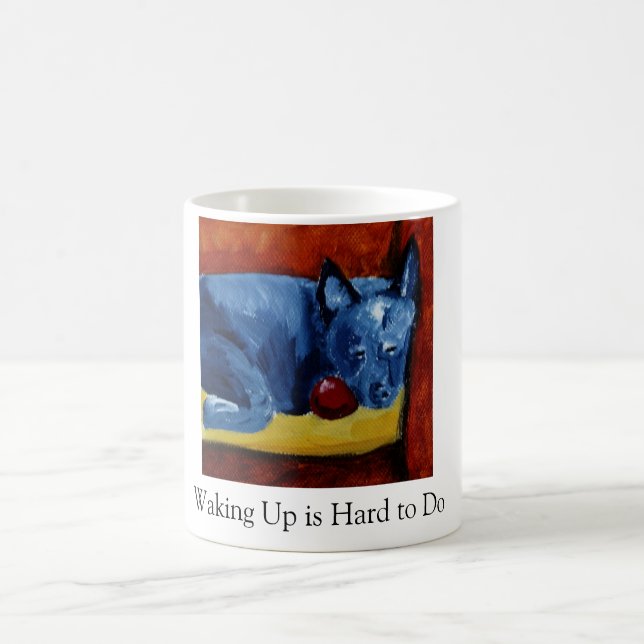 Caneca De Café Acordar é duro de fazer (Centro)