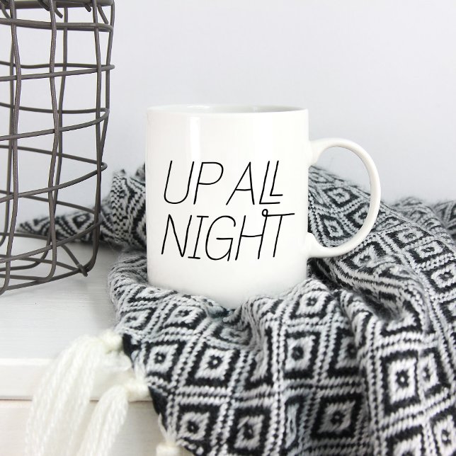 Caneca De Café Acorde a noite toda (Criador carregado)