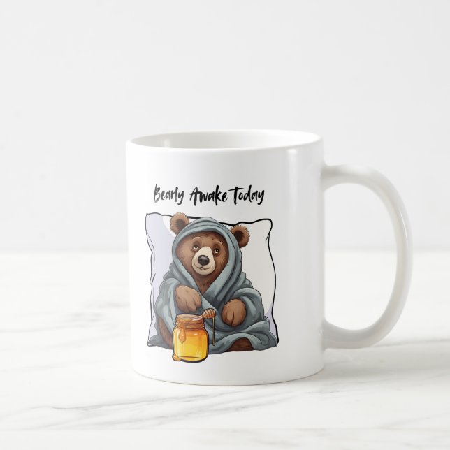 Caneca De Café Acorde cedo hoje (Direita)