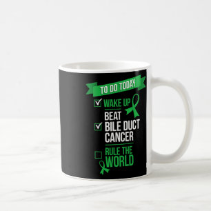 Caneca De Café Acorde Derrote o Câncer do Ducto Biliar e Domine o