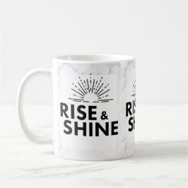 Caneca De Café Acorde e brilhe. Caneca.