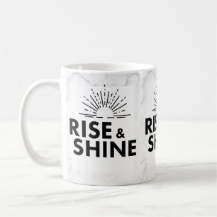 Caneca De Café Acorde e brilhe. Caneca.