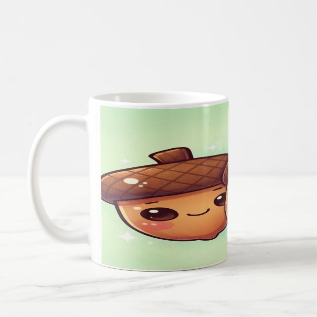 Caneca De Café Acorn Cuties: Cute Kawaii Acorn Mug (Esquerda)