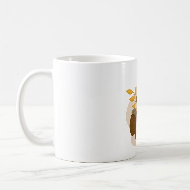Caneca De Café Acorns Autumn Fall (Esquerda)