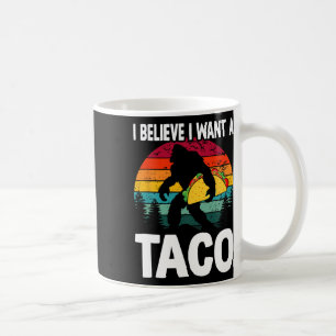 Caneca De Café Acreditante De Pé Grande Quer Tacos Sasquatch Cinc