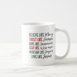 Caneca De Café Acredite Confie Espere Busque Como Pastores Cristã