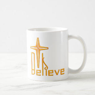 Caneca De Café Acredite em Christian