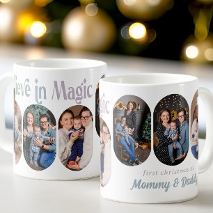 Caneca De Café Acredite em Magia 6 Lozenge Arredondado Foto Novo