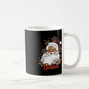 Caneca De Café Acredite em Papais noeis africanos Blac Natal afro