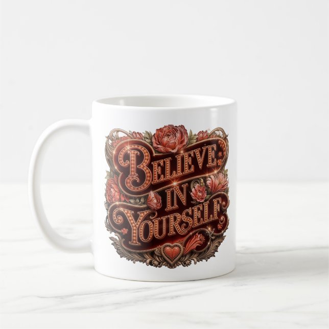 Caneca De Café Acredite em si mesmo, (Esquerda)
