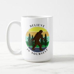 Caneca De Café Acredite em si mesmo Vintage Sunset Bigfoot
