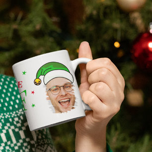 Caneca De Café Acredite Em Sua Diversão De Elfo Foto De Natal
