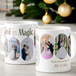 Caneca De Café Acredite na Magia 6 Lozenge Arredondado Foto Recém