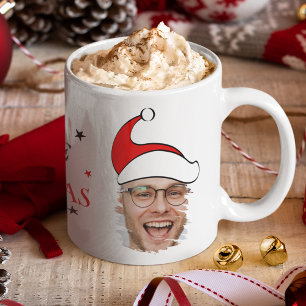 Caneca De Café Acredite Na Magia Do Natal   Foto Do Papai Noel 