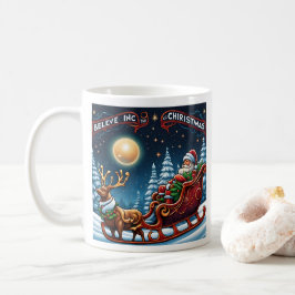Caneca De Café Acredite na mágica do Natal