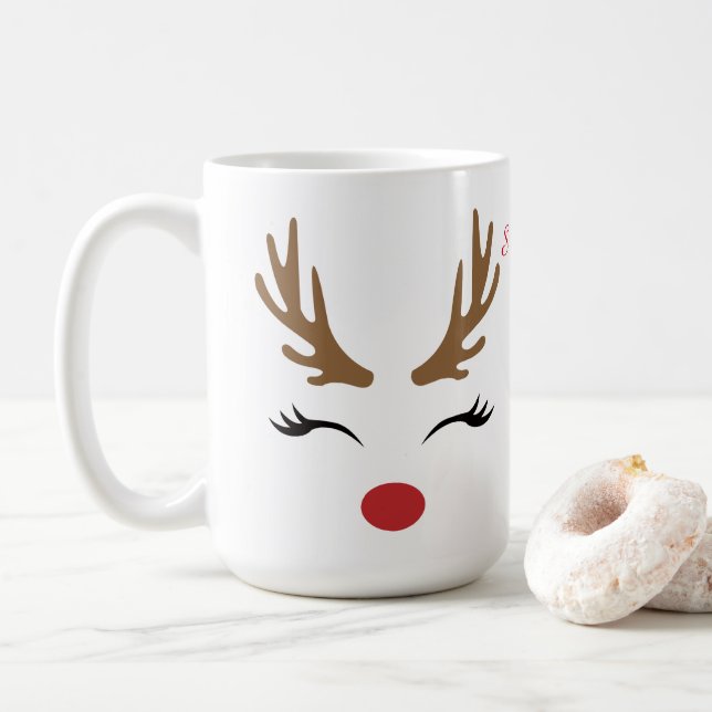 Caneca De Café Acredite no Natal, Coffee Mug (Com Donut)