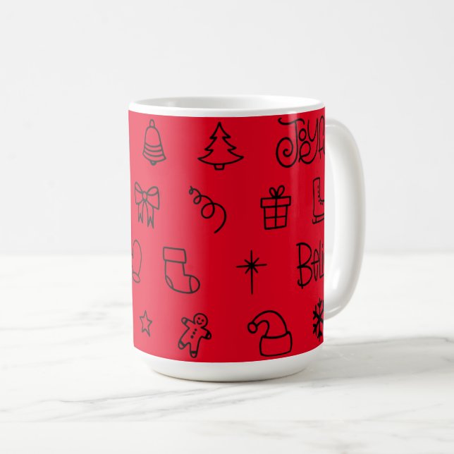 Caneca De Café Acredite no Natal, Coffee Mug (Frente Esquerda)