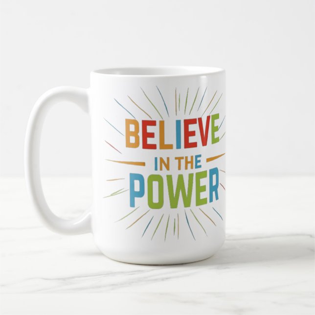 Caneca De Café Acredite No Poder (Esquerda)