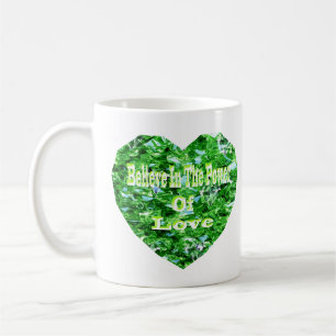 Caneca De Café Acredite No Poder Do Amor, Mug De Café