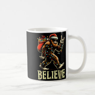 Caneca De Café Acredite Pé Grande Sasquatch Papai Noel Rena Natal