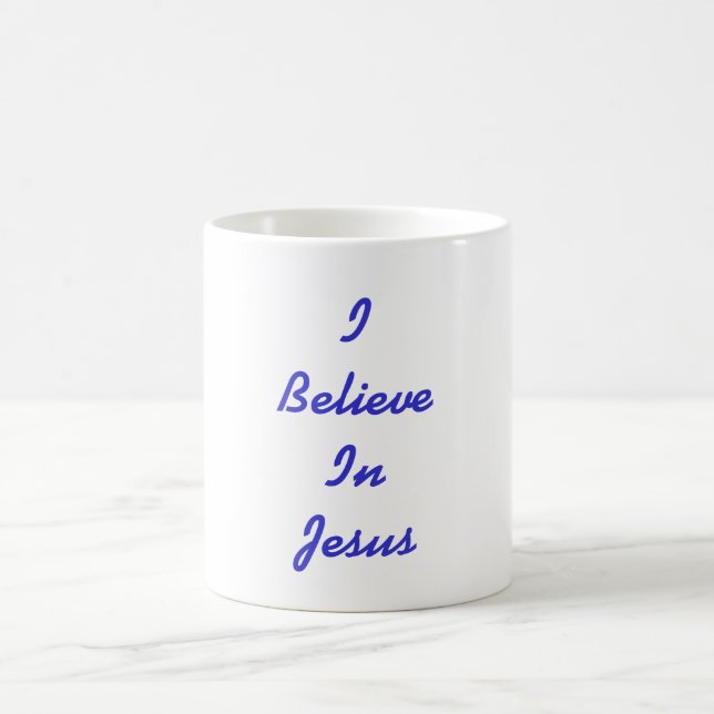 CANECA DE CAFÉ ACREDITO EM JESUS (Centro)