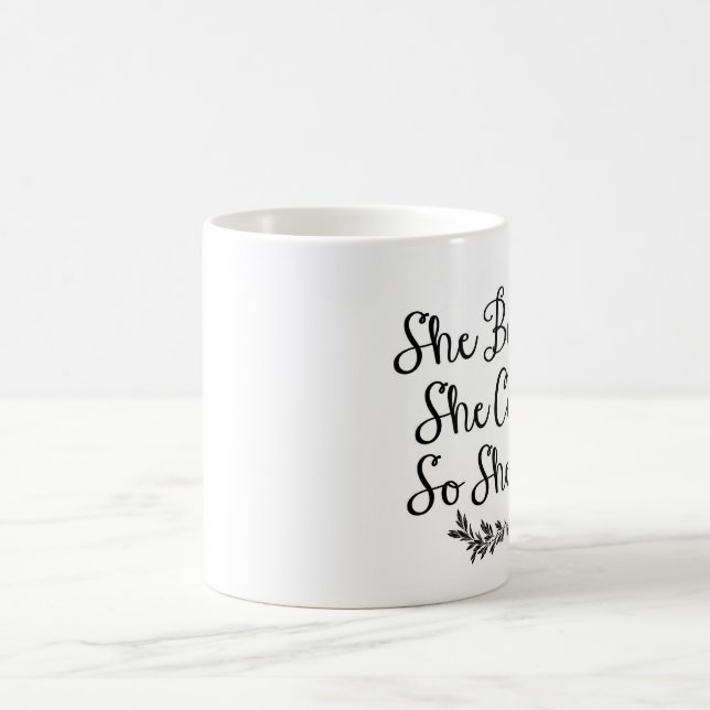 Caneca De Café Acreditou que poderia assim que fez, presente da (Centro)
