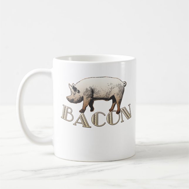 Caneca De Café Acrobat BACON Pig (Esquerda)