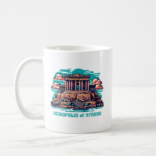 Caneca De Café Acrópole de Atenas (Esquerda)