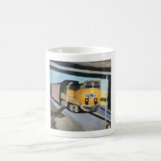 Caneca De Café Acrylic Train Art Print | Scenic Indio CA Desert