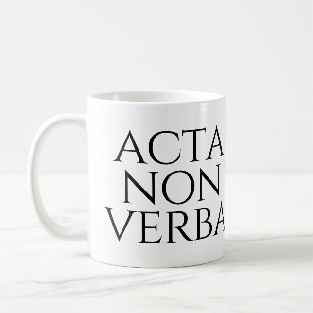 Caneca De Café Acta Non Verba (Esquerda)