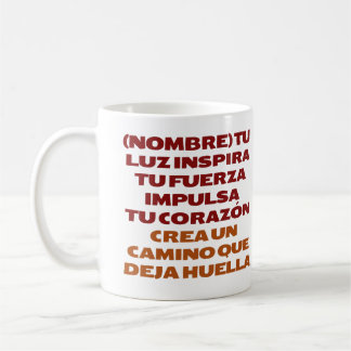 CANECA DE CAFÉ ACTITUD POSITIVA REGALO PERSONALIZADO(NOMBRE)