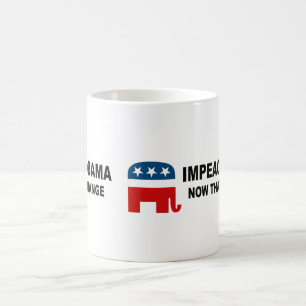 Caneca De Café Acuse Obama - agora que é a mudança