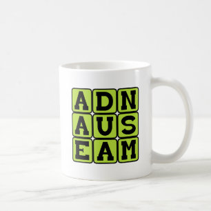 Caneca De Café Ad Nauseam, Até Um Grau Enjoativo Frase Latina