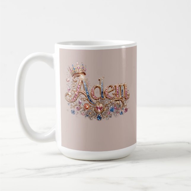 Caneca De Café Adam Crown Design (Esquerda)