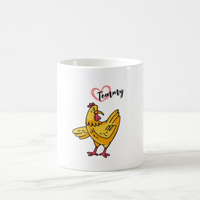 Caneca De Café Add Name to chickens Birthday Gift, chikens Lovers (Centro)