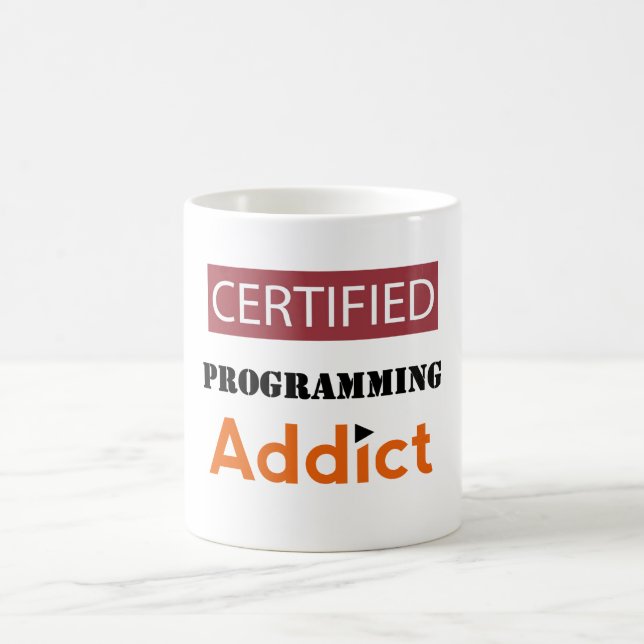 CANECA DE CAFÉ ADDICAÇÃO DE ROGRAMING CERTIFICADA (Centro)