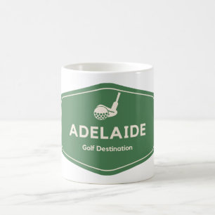 Caneca De Café Adelaide Austrália - Logotipo de Destino do Curso 