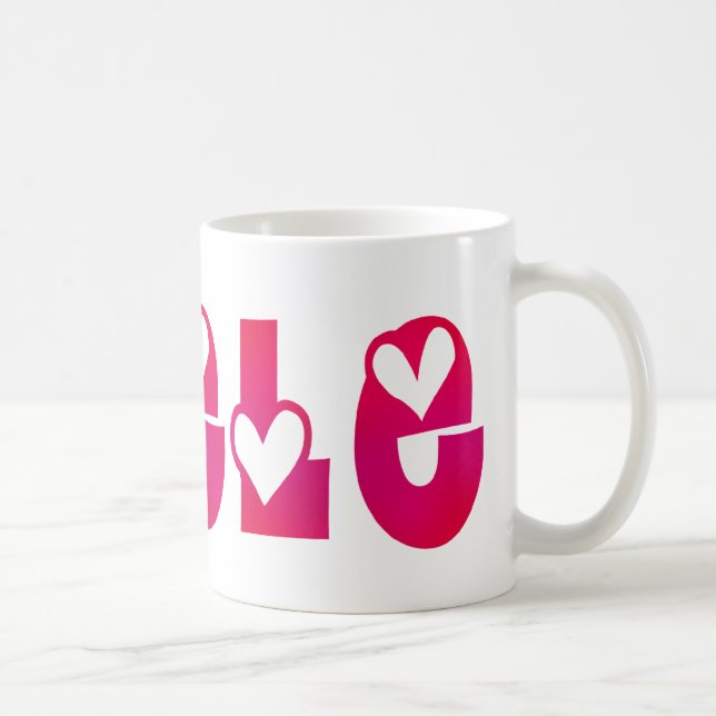 Caneca De Café Adele in Hearts (Direita)